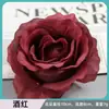 Cabezas de Rosas Artificiales, Tamaño Mediano, Núcleo Envuelto, Decoración de Pared, Accesorios para el Frente del Coche, Flores de Seda, Decoración DIY, Adornos para Ropa, Ramos de Flores Artificiales