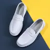 Sapatos de Enfermeiro para Homens, Solado Macio, Antiderrapante, Couro Genuíno, Respirável, Sapatos de Trabalho Confortáveis, Preto, Atacado, Dropshipping, Confortáveis e Respiráveis