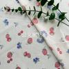 Tecido Estampado Fino de Alta Qualidade para Roupas Infantis e Femininas, 100% Algodão, Contagem 80, Similar ao Tencel, Amigo da Pele, "Festa de Frutas"