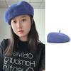 Chapéus de Moda Coreana Novos de Verão para Mulheres Atacado Ajustável Tridimensional Cor Sólida Tricô Fino Linho Boina