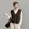 Cárdigan de otoño para mujer, chaleco de punto para mujer, chaleco de punto, top sin mangas nuevo de primavera y otoño para mujer 2026