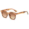Óculos de Sol Leopard Retro Transfronteiriços Moda Europeia e Americana Óculos de Sol para Fotografia de Rua Tendência em Óculos de Sol