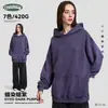 Sudadera Personalizada para Hombre Ckx Peso Pesado Algodón Puro 420g Felpa de Alta Calidad Teñida con Cera Lavada Sudadera con Capucha Vintage Personalización