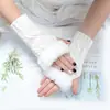 Yifan outono e inverno decoração externa quente moda coreana lã boca mangas falsas duas mangas de diamante cobertura de braço de malha feminina