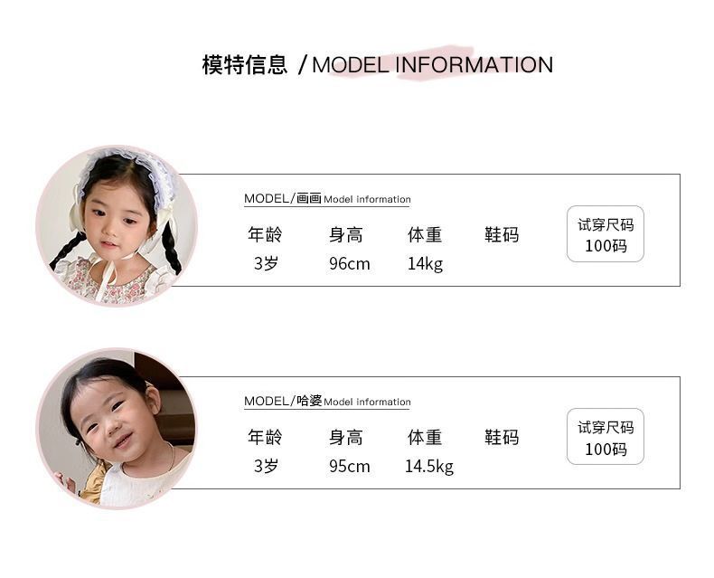 模特试穿信息