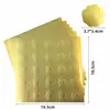 Adesivos com Estampagem Dourada, Adesivos Relevo Prata Fosco, Adesivos Decorativos, Adesivos Selo para Envelope em Formato de Coração Dourado, Adesivos de Selagem