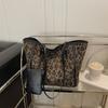 Bolso Retro de Gran Capacidad para el Trabajo Bolso de Mujer 2025 Nuevo Bolso Tote Estampado de Leopardo Más Fácil de Combinar Bolso de Hombro Viene con Billetera