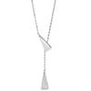 Collar de Plata Esterlina S999 para Mujer Versátil de Alta Gama Estilo Ins Nicho Joyería Clavícula Borla Triángulo Geometría Verano