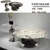 Patas de mesa de centro femeninas de placa de roca personalizadas, combinación de patas de mesa, soporte para patas de mesa, base de metal de acero inoxidable, patas de mesa de centro de mármol