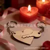 Set de Llaveros de Rompecabezas de Madera con Forma de Corazón para Pareja Regalo Romántico para el Día de San Valentín Colgante Creativo para Pareja