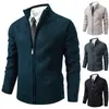 Cross2026 Otoño Invierno Nuevo Abrigo Suéter de Terciopelo con Cuello Alto para Hombre Moda Juvenil Más Terciopelo Más Grueso Tejido Chaqueta