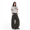 Venta al por mayor transfronteriza de pantalones casuales holgados de camuflaje retro de estilo americano para hombre, nueva colección 2026, pantalones de trabajo y pantalones largos a juego para parejas