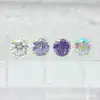 Aretes de Aleación de Titanio F-136 Garras Doradas Circonio G23 Titanio Nuevo Circonio Rosca Interna Pendientes para Labio Joyería para Piercing Cabeza