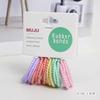 Elásticos de Cabelo Básicos para Crianças, Estojos de Couro com Fio da Moda, Ótimo Custo-Benefício, 20 Elásticos de Cabelo Acessíveis Montados em Cartão que Não Machucam o Cabelo, Faixas de Cabeça para Bebês
