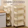 Estante de almacenamiento para cocina, carrito pequeño, estante de almacenamiento de varias capas de pie para dormitorio y sala de estar, estante de almacenamiento móvil para artículos varios con ruedas