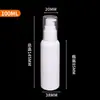 Frasco de Loção Bico de Pato 100ml, Frasco Refil para Shampoo e Álcool em Gel, Embalagem Plástica Transparente para Cuidados e Limpeza com Bico de Pressão