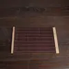 Tapete de Bambu Natural para Chá Acessórios para Cerimônia do Chá Porta-copos Tapete de Bambu para Chá Conjunto de Chá Estilo Japonês Porta-copos com Isolamento Térmico Bandeira de Chá