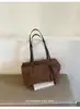 Bolso de Terciopelo Gamuzado para Mujer 2026 Nuevo Elegante Texturizado Retro de Hombro Cruzado Gran Capacidad Bolso Almohada para Viajes Diarios
