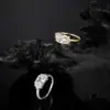 Anillo de Plata Europea y Americana S925 Transfronterizo con Piedra Principal Moissanita de 7*7 para Mujer, Anillo Brillante para Banquete de Compromiso, Anillo Geométrico de Lujo Ligero