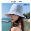 Primavera e Verão Coreia do Sul Novo Chapéu de Pescador Dupla Face Chapéu Casual Feminino Cobrindo o Rosto Protetor Solar Floral Redutor de Idade Chapéu Balde Protetor Solar