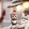 Pingente de Natal Série Gatinho Novo Transfronteiriço Cabides de Natal Decorações de Festa Pingente para Mochila Pingente para Carro