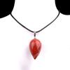 2147-18x30mm Pedra Semipreciosa Ágata Cristal Natural Rosa Roxo Branco Pingente Gota d'Água Estéreo Colar Gota d'Água Redonda