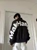 Chaqueta de Vuelo Bordada con Parche de Letra Estilo Callejero Americano 2026 Primavera Unisex Holgada Casual Chaqueta de Béisbol con Cremallera