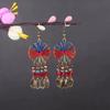 Aretes Turquesa Bohemios Europeos y Americanos Retro Búho Geométricos Atrapasueños Pluma Borla Aretes Mujeres
