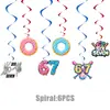 Decoraciones Populares de Amazon para Fiestas Temáticas de Seis Siete, Montaje de Atmósfera de Cumpleaños, Vajilla, Banderines de Cumpleaños, Globos