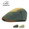 Sombreros Vintage para Hombres, Boinas Retro Británicas, Gorras Reversibles de Estilo Urbano para Mujeres, Sombreros de Mezclilla Lavada