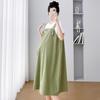 Vestido de maternidad de verano 2024, nuevo, de moda coreana, suelto, falso, de talla grande, para embarazadas