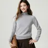 Estilo minimalista e de luxo leve! Suéter 100% caxemira pura para mulheres, nova coleção outono/inverno, cor sólida, pulôver de malha de alta qualidade