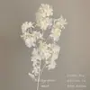 Arranjo de Chão com Flores Artificiais Cor de Champanhe, Rosa de Casamento, Hortênsia, Material de Flores para Corredor de Teto, Arranjo de Decoração para Auditório