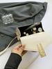 Diseño de Nicho, Bolso de Mano para Mujer Simple, Elegante y Moderno, Bolso de Noche Moderno con Lentejuelas, Bolso Cuadrado Pequeño de Marca Moderna de un Solo Hombro