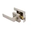 Fechadura de porta de liga de alumínio quadrada Amazon para serviço pesado maçaneta de três alavancas fechadura de porta interna fechadura de porta de canal