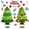 Venta Directa Transfronteriza Más Vendido Árbol de Navidad de Fieltro DIY Árbol de Navidad de Dibujos Animados de Fieltro para Niños Decoraciones Festivas Venta al por Mayor