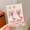 Clip para Oreja Kulomi para Niños Niña Dulce Dibujo Animado Sanrio Princesa Viento Aretes Sin Agujeros en las Orejas Joyería Color Joyería