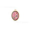 Venta Caliente Transfronteriza Pintura al Óleo Jardín de Monet Colgante de Gota de Aceite de Acero Inoxidable Collar Pendientes de Cadena de Lana Joyería DIY