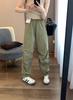 ¡Artículo de moda estilo japonés! Pantalones Cargo Holgados Casuales de Primavera/Verano 2025 Pantalones Paracaídas Pantalones Rectos de Pierna Ancha Pantalones Largos para Mujer
