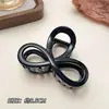 Nuevo Modelo 2025 Diseño Sencillo Pinza para el Cabello de Tiburón con Forma de Ola para la Parte Trasera de la Cabeza, Pinza Grande de Gama Alta para Mujeres