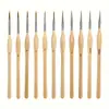 Kit de Presente de Natal - Canetas Delineadoras com Cabo Triangular de Pelo de Lobo 10 Peças/Conjunto Canetas de Contorno para Pintura a Óleo e Aquarela Canetas Delineadoras de Pelo de Lobo