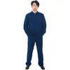 Uniforme de Servicio de Primavera y Otoño Chaqueta Azul Flameante Ropa de Trabajo de Manga Corta de Verano Tops Resistentes al Desgaste de Manga Larga de Invierno