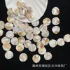 Piezas Redondas Curvas de Concha de Dos Colores de 21 mm Pulsera DIY Cadena para Teléfono Colgante para Coche Accesorios con Cuentas Venta al por Mayor para Celebridades de Internet