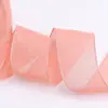 Cinta de Hilo Arrugado Estilo Coreano Punto de Salto Lazo DIY Accesorios para el Cabello Regalo Flores Empaque para Horneado Cinta de Seda Brillante Hilo de Nieve