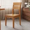 Mesa y sillas de comedor nórdicas para casas pequeñas, sillas de comedor de cuero con respaldo, sillas de comedor de madera maciza modernas minimalistas para hotel y cafetería