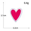 Tamaño Pequeño Mini Corazón de Melocotón Forma de Corazón Sello de Bordado por Computadora Estrella Parche de Tela Bordada Parche Decorativo Adhesivo para Ropa