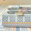 Sábana de tela gruesa pieza única no algodón puro todo algodón lino algodón-lino funda nórdica dormitorio estudiantil persona individual tapete de verano cubrecama