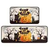 Tapete de Cozinha Série de Halloween da Amazon Transfronteiriço Decoração de Terror Tapete de Cozinha Absorvente Resistente à Sujeira Tapete de Entrada