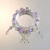Pulseiras de Franja Estilo Chinês Mais Vendidas, Pulseiras Coloridas de Vidro com Contas, Itens Populares para Barracas de Rua, Joias Tendência Culturais e Criativas