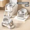 Asiento de Inodoro Infantil con Tapa, Anti-Olores, Tres-en-Uno, Plegable, Taburete Potty Doméstico para Uso en Guardería